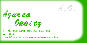 azurea oppitz business card